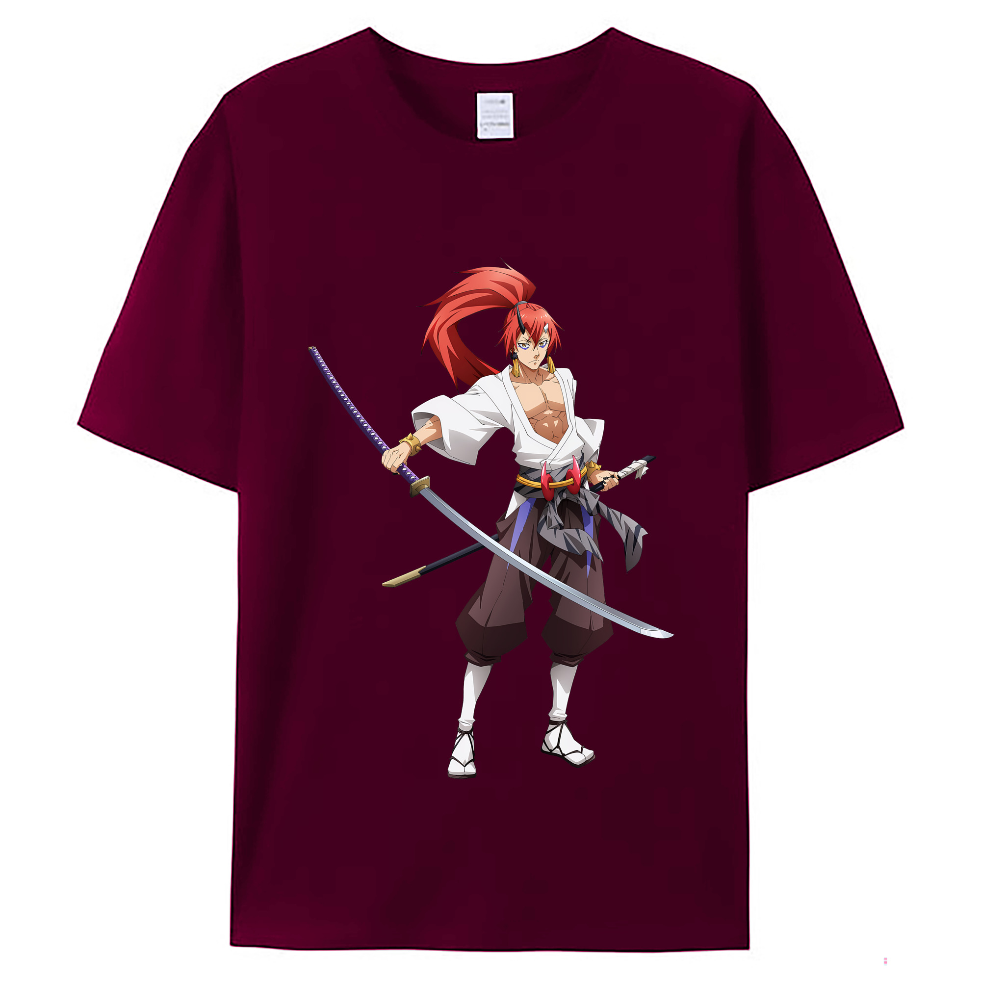 （画像用） 転スラ Regarding Reincarnated to Slime レディースカジュアルプリントTシャツ（綿100％）